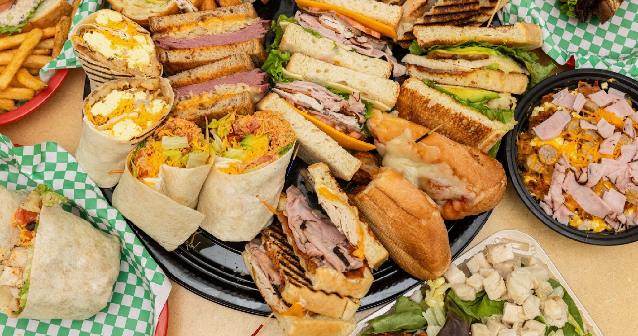Lunch Break catering spread